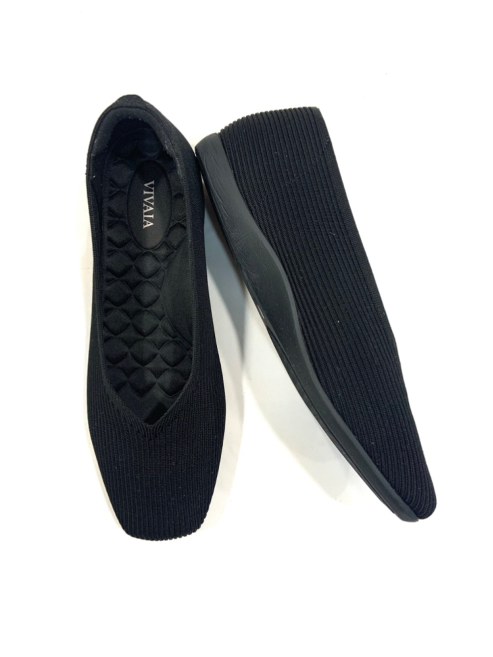 VIVAIA Woven Square Toe Flats (Sz 40)